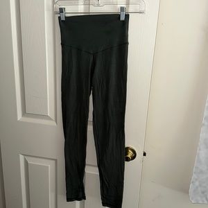 Womens Aerie olive green leggings